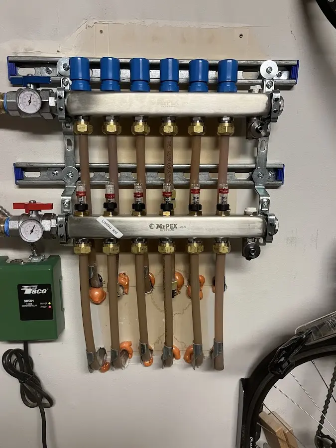 Plumber performing Gas Leak Detection at a residential property in McNair